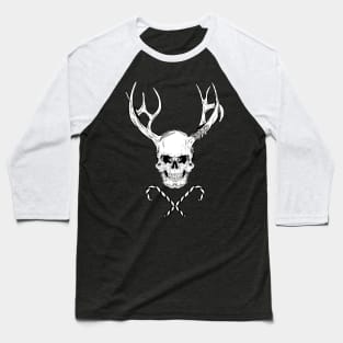 Creepy X-mas skull Baseball T-Shirt